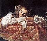 Sleeping Girl by Domenico Feti